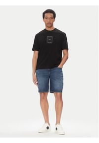 Armani Exchange Szorty jeansowe XM000073 AF13089 MB002 Granatowy Slim Fit. Kolor: niebieski. Materiał: bawełna #3