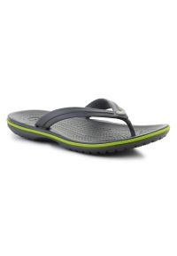 Japonki Crocs Crocband Flip 11033-0A1 szare. Kolor: szary. Materiał: materiał