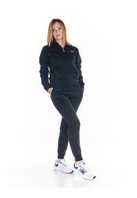 LEONE 1947 APPAREL - Damski dres Comfort Zone. Kolor: czarny. Materiał: dresówka. Sport: fitness