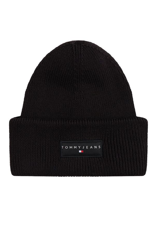 Czapka Tommy Jeans. Kolor: czarny