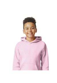 GILDAN - Bluza Dziecięca/dziecięca Softstyle Plain Fleece Midweight Hoodie. Kolor: różowy