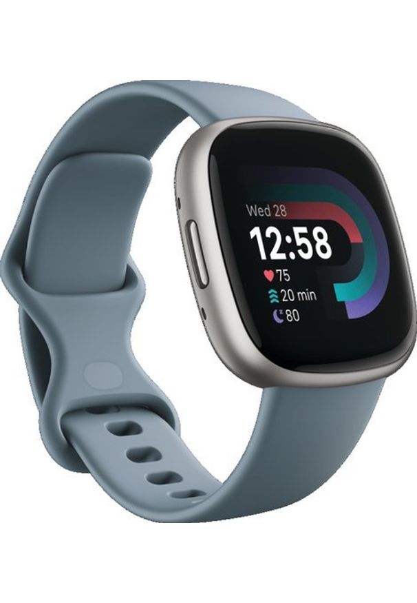 FITBIT - Smartwatch Fitbit Versa 4 Granatowy (FB523SRAG). Rodzaj zegarka: smartwatch. Kolor: niebieski