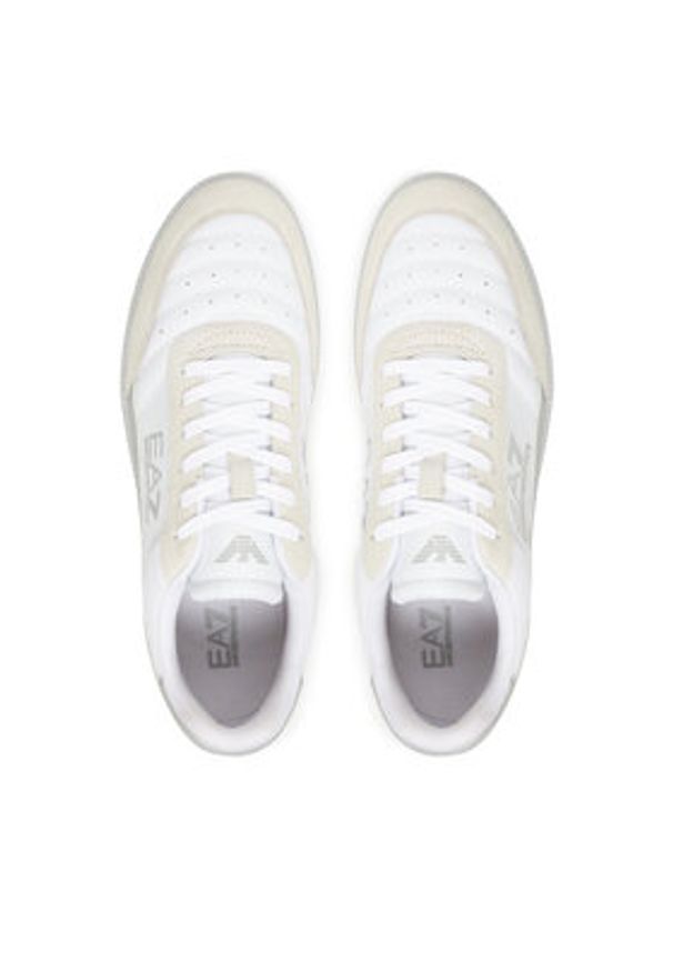 EA7 Emporio Armani Sneakersy 7X000406 AF19827 MZ336 Szary. Kolor: szary. Materiał: skóra