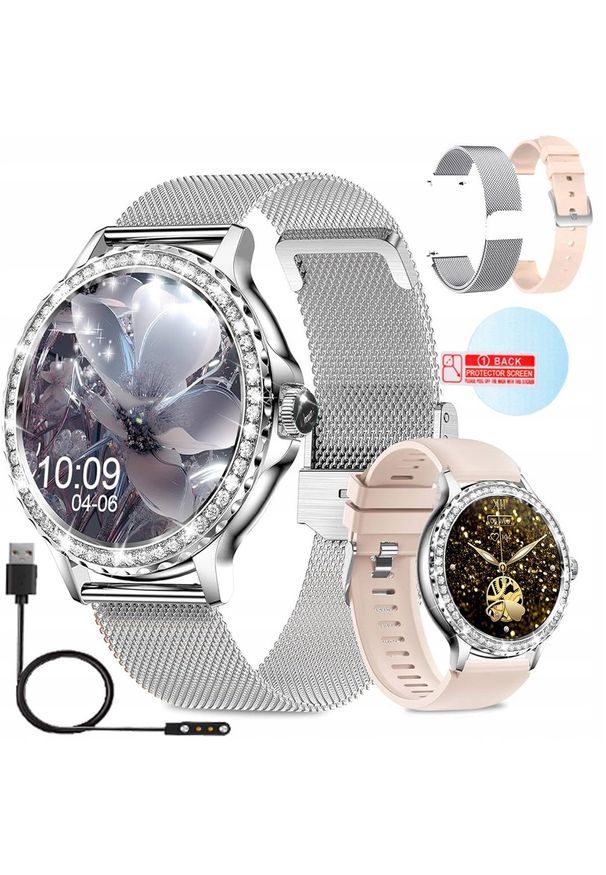 WonderWatch - SMARTWATCH ZEGAREK DAMSKI ROZMOWY POWIADOMIENIA ZDROWIE SPORT PULS. Rodzaj zegarka: smartwatch. Styl: sportowy