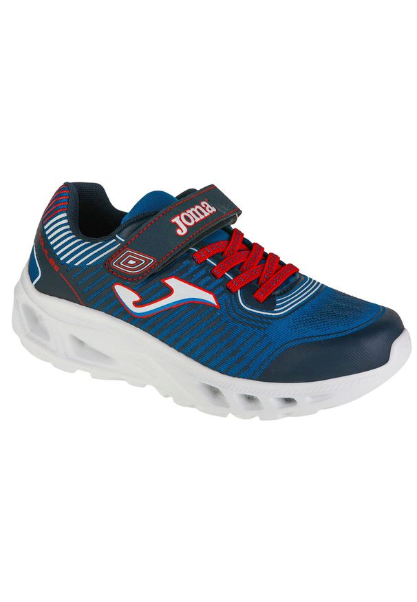 Buty do chodzenia dla dzieci Joma Aquiles Jr. Zapięcie: rzepy. Kolor: niebieski. Materiał: materiał, syntetyk, tkanina. Szerokość cholewki: normalna. Sport: turystyka piesza