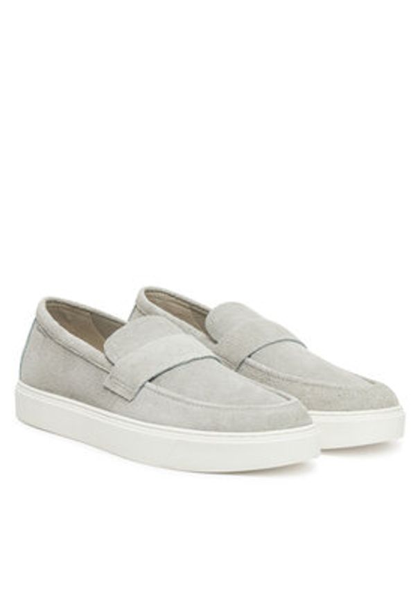 Calvin Klein Półbuty Moccasin Sue Unlined HM0HM01819 Szary. Kolor: szary. Materiał: zamsz, skóra