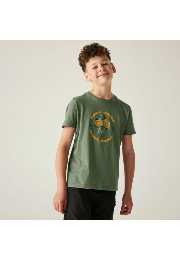 DARE 2B - Trailblazer II dziecięca koszulka. Kolor: zielony. Sport: turystyka piesza