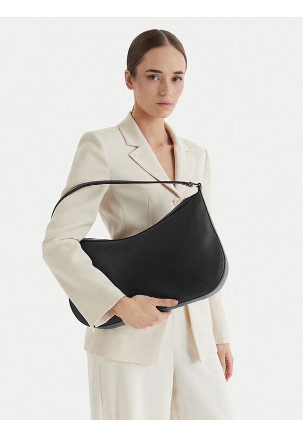 BOSS Torebka 50563178 Czarny. Kolor: czarny. Materiał: skórzane