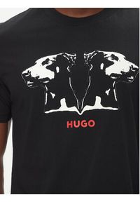 Hugo - HUGO T-Shirt Dobero 50542734 Czarny Regular Fit. Kolor: czarny. Materiał: bawełna #5