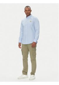 Aeronautica Militare Spodnie materiałowe 251PA1329CT2443 Khaki Regular Fit. Kolor: brązowy. Materiał: bawełna
