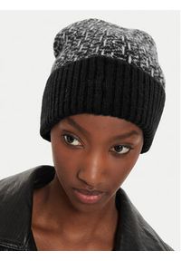 Calvin Klein Czapka Monogram Fold K60K612595 Czarny. Kolor: czarny. Materiał: wełna #4