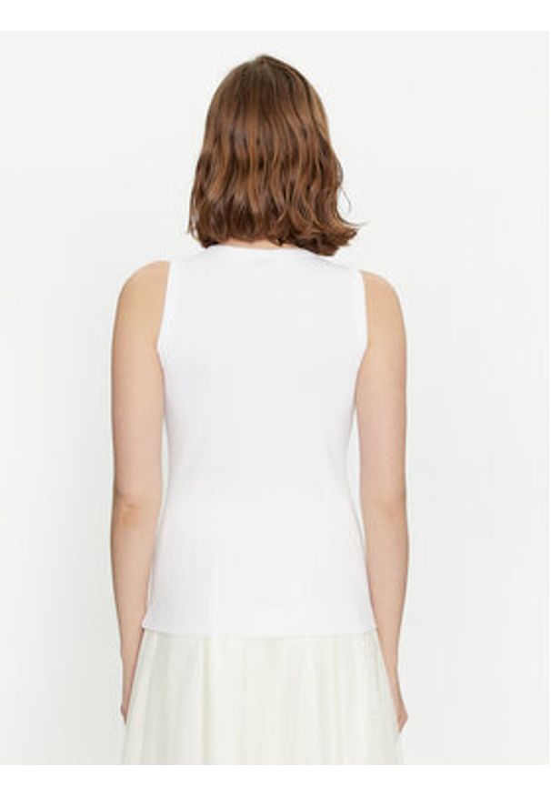 JOOP! Top 30040191 Biały Slim Fit. Kolor: biały. Materiał: bawełna
