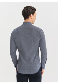 Pako Lorente - PAKO LORENTE – Granatowa koszula w kwiaty. Kolor: niebieski. Materiał: bawełna, elastan. Długość rękawa: długi rękaw. Długość: długie. Wzór: kwiaty #4