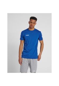 Koszulka sportowa z krótkim rękawem męska Hummel hmlGO cotton. Kolor: niebieski, biały, wielokolorowy. Długość rękawa: krótki rękaw. Długość: krótkie #1