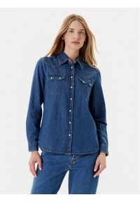 United Colors of Benetton - United Colors Of Benetton Koszula jeansowa 5RZKDQ06T Niebieski Regular Fit. Kolor: niebieski. Materiał: bawełna #1