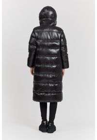 Hetrego - HETREGO Czarny damski płaszcz puchowy Tara Woman Oversized Quilted Coat, Rozmiar 42 EU - 46 IT. Okazja: na co dzień. Kolor: czarny. Materiał: puch. Długość: do kolan. Styl: casual #6