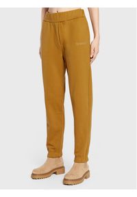 Trussardi Jeans - Spodnie dresowe Trussardi. Kolor: brązowy. Materiał: dresówka #1
