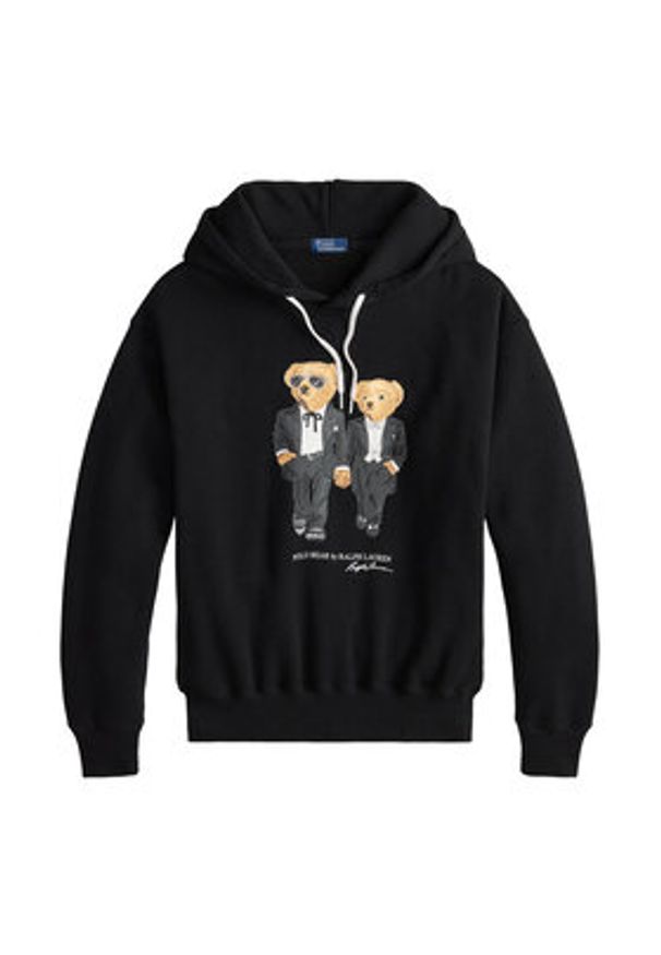 Polo Ralph Lauren Bluza 211A87106001 Czarny Relaxed Fit. Typ kołnierza: polo. Kolor: czarny. Materiał: bawełna