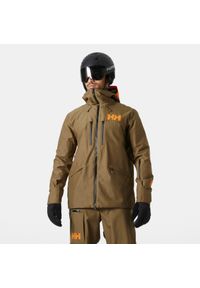 Kurtka narciarska Helly Hansen Garibaldi 2.0. Kolor: brązowy, beżowy, wielokolorowy. Sezon: zima. Sport: narciarstwo #1