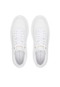 TOMMY HILFIGER - Tommy Hilfiger Sneakersy Modern Court Sneaker Lthr FW0FW08800 Biały. Kolor: biały. Materiał: skóra