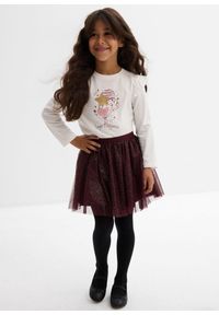 bonprix - Spódniczka mini z tiulu. Kolor: brązowy. Materiał: tiul #3