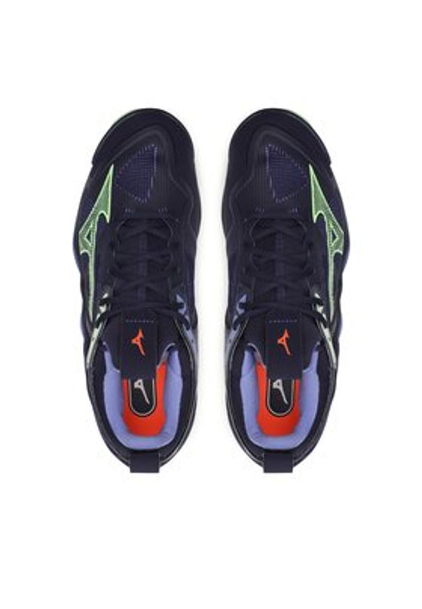 Mizuno Buty halowe Wave Momentum 3 V1GA2312 Niebieski. Kolor: niebieski. Materiał: mesh, materiał. Model: Mizuno Wave