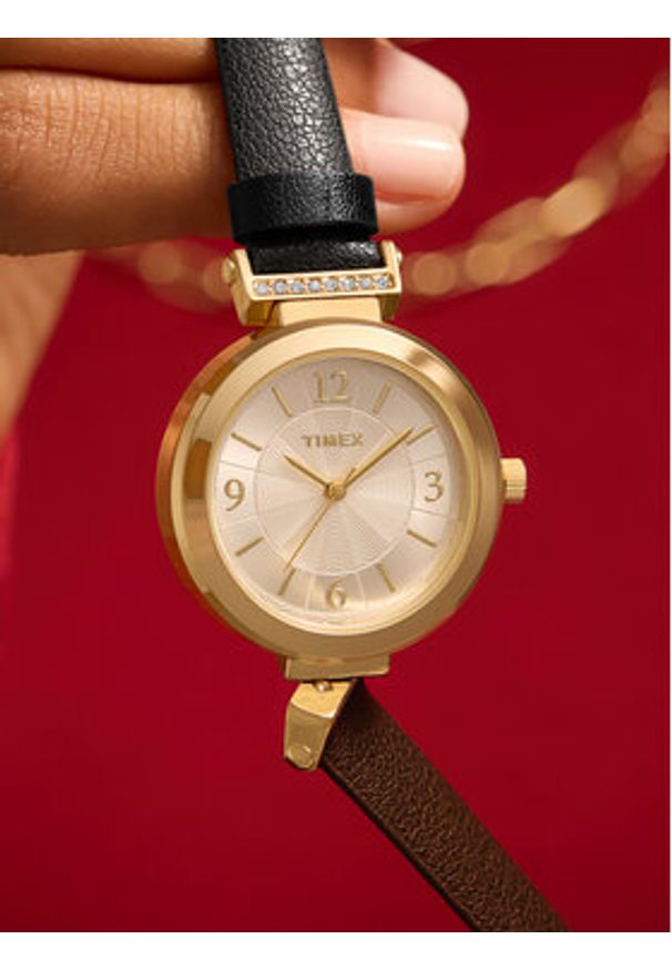 Timex Zegarek Main Street TW2W96400 Złoty. Kolor: złoty. Styl: street