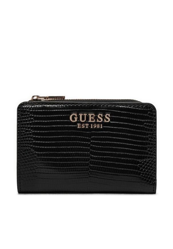 Guess Mały Portfel Damski SWKG95 31156 Czarny. Kolor: czarny. Materiał: skóra