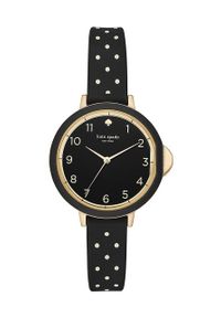Kate Spade Zegarek damski kolor czarny. Kolor: czarny. Materiał: tworzywo sztuczne, materiał #1