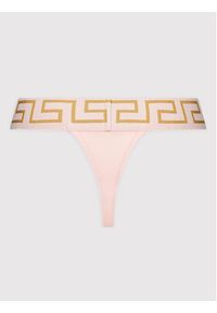 VERSACE - Versace Stringi Greca AUD01042 Różowy. Kolor: różowy. Materiał: bawełna