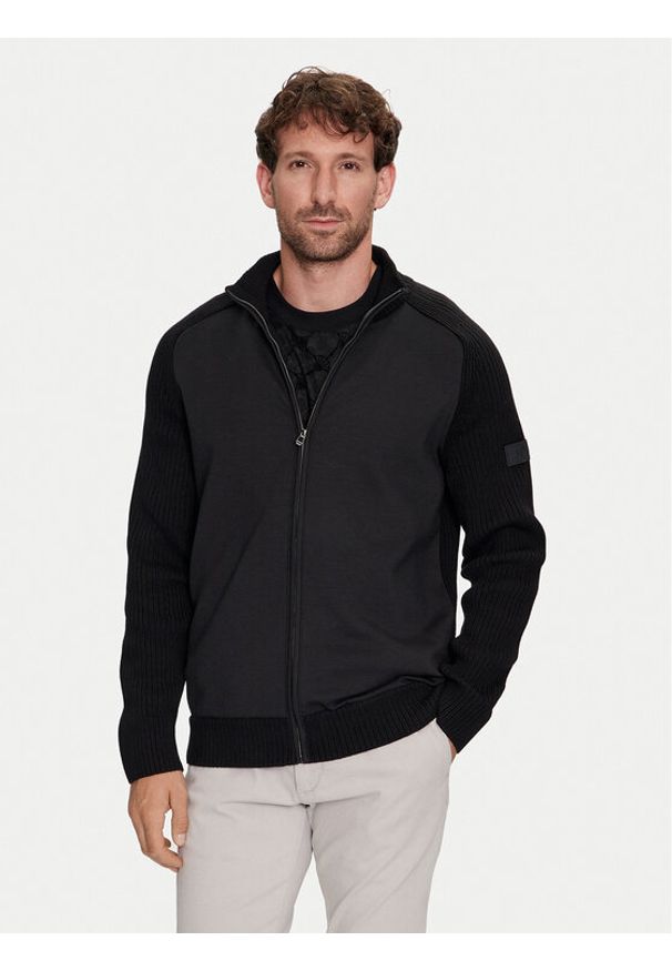 JOOP! Sweter 17 JK-05Haydono 30042405 Czarny Modern Fit. Kolor: czarny. Materiał: bawełna