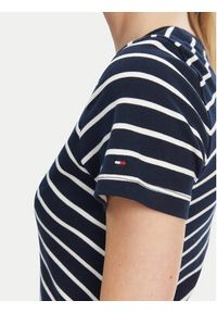 TOMMY HILFIGER - Tommy Hilfiger Sukienka codzienna WW0WW44547 Granatowy Regular Fit. Okazja: na co dzień. Kolor: niebieski. Materiał: bawełna. Typ sukienki: proste. Styl: casual #4