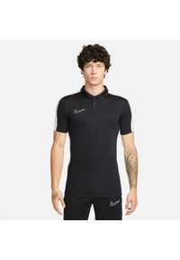 Koszulka sportowa męska Nike Drifit Academy. Typ kołnierza: polo. Kolor: biały, wielokolorowy, czarny. Materiał: poliester