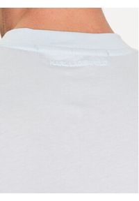 Karl Lagerfeld - KARL LAGERFELD T-Shirt 755035 532224 Niebieski Regular Fit. Typ kołnierza: dekolt w karo. Kolor: niebieski. Materiał: bawełna