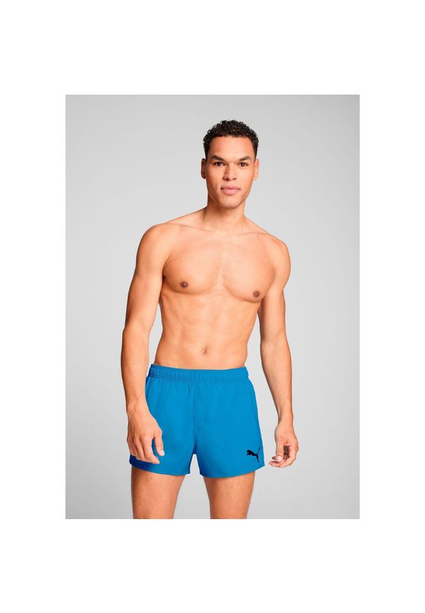 Kąpielówki męskie Puma, Short Shorts, Speed Blue. Kolor: niebieski. Materiał: poliester