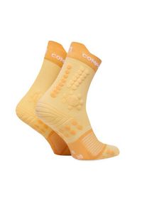 Compressport Skarpety wysokie unisex Pro Racing Socks v4.0 Trail XU00048B Żółty. Kolor: żółty. Materiał: poliamid, materiał