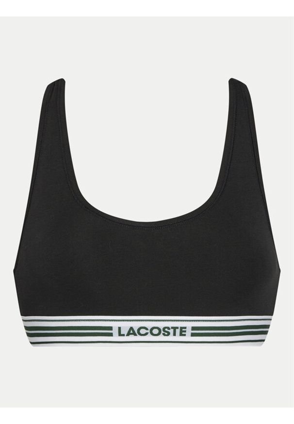 Lacoste Biustonosz top IF8179 Czarny. Kolor: czarny. Materiał: bawełna