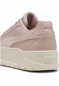 Puma - Damskie sneakersy Karmen II Crafted Flowers PUMA Rose Quartz White Pink. Kolor: biały, różowy, wielokolorowy. Obcas: na platformie
