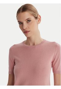 Weekend Max Mara T-Shirt Gabarra 2615361081 Różowy Slim Fit. Kolor: różowy. Materiał: jedwab, bawełna #3