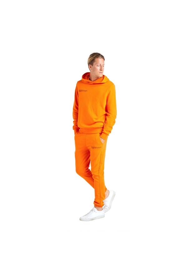 LEONE 1947 APPAREL - Męski dres z kapturem Only One. Kolor: pomarańczowy. Materiał: dresówka. Sport: fitness