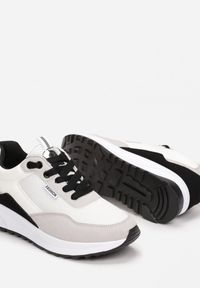 Born2be - Białe Sneakersy Allurina. Zapięcie: sznurówki. Kolor: biały. Materiał: skóra ekologiczna, nubuk, materiał, syntetyk. Szerokość cholewki: normalna. Wzór: aplikacja