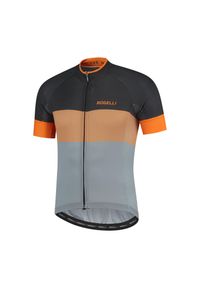 ROGELLI - Koszulka rowerowa męska Rogelli Boost z krótkim rękawem, pomarańczowa. Kolor: szary, wielokolorowy, pomarańczowy, żółty. Długość rękawa: krótki rękaw. Długość: krótkie #1