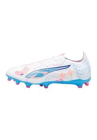 Buty piłkarskie męskie Puma Ultra 5 Match Vol.up. Zapięcie: sznurówki. Kolor: biały, wielokolorowy. Materiał: tkanina, materiał, syntetyk. Szerokość cholewki: normalna. Sport: piłka nożna