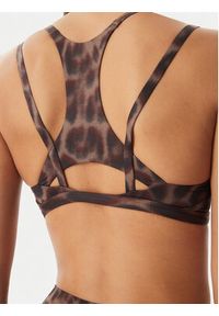 Adidas - adidas Biustonosz sportowy Optime Leopard Strappy KF5702 Brązowy. Kolor: brązowy. Materiał: syntetyk #5