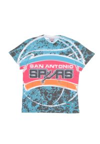 Mitchell & Ness - Koszulka San Antonio Spurs NBA Jumbotron Submimated. Kolor: niebieski, wielokolorowy, zielony. Sport: koszykówka #1