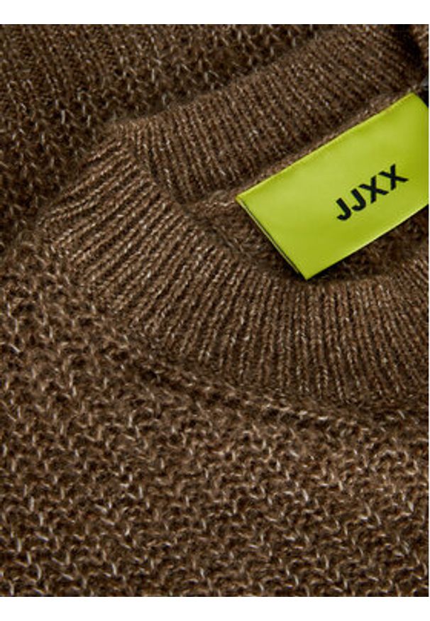 JJXX Sweter 12245453 Brązowy Relaxed Fit. Kolor: brązowy. Materiał: syntetyk