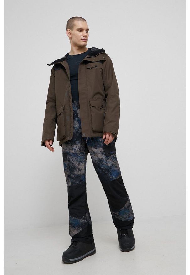 Colourwear kurtka męska kolor brązowy. Okazja: na co dzień. Kolor: brązowy. Materiał: materiał. Styl: casual