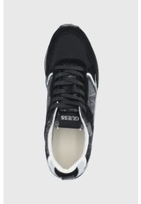 Guess buty TREVISO kolor czarny. Nosek buta: okrągły. Zapięcie: sznurówki. Kolor: czarny. Materiał: guma