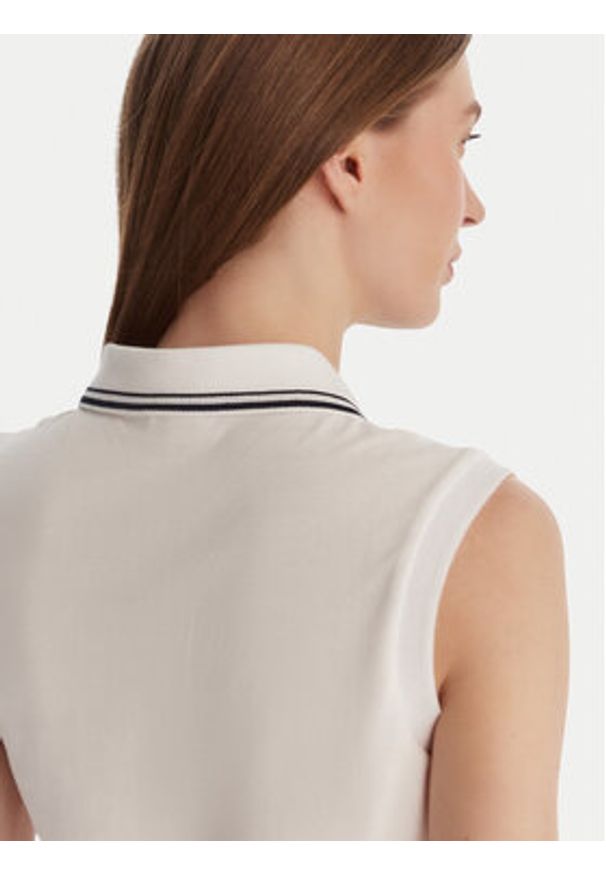 Guess Polo V6GP03 K2958 Biały Regular Fit. Typ kołnierza: polo. Kolor: biały. Materiał: bawełna
