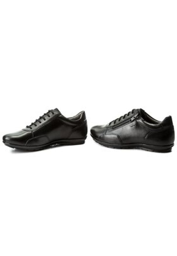 Geox Półbuty U Symbol A U74A5A 00043 C9999 Czarny. Kolor: czarny. Materiał: skóra